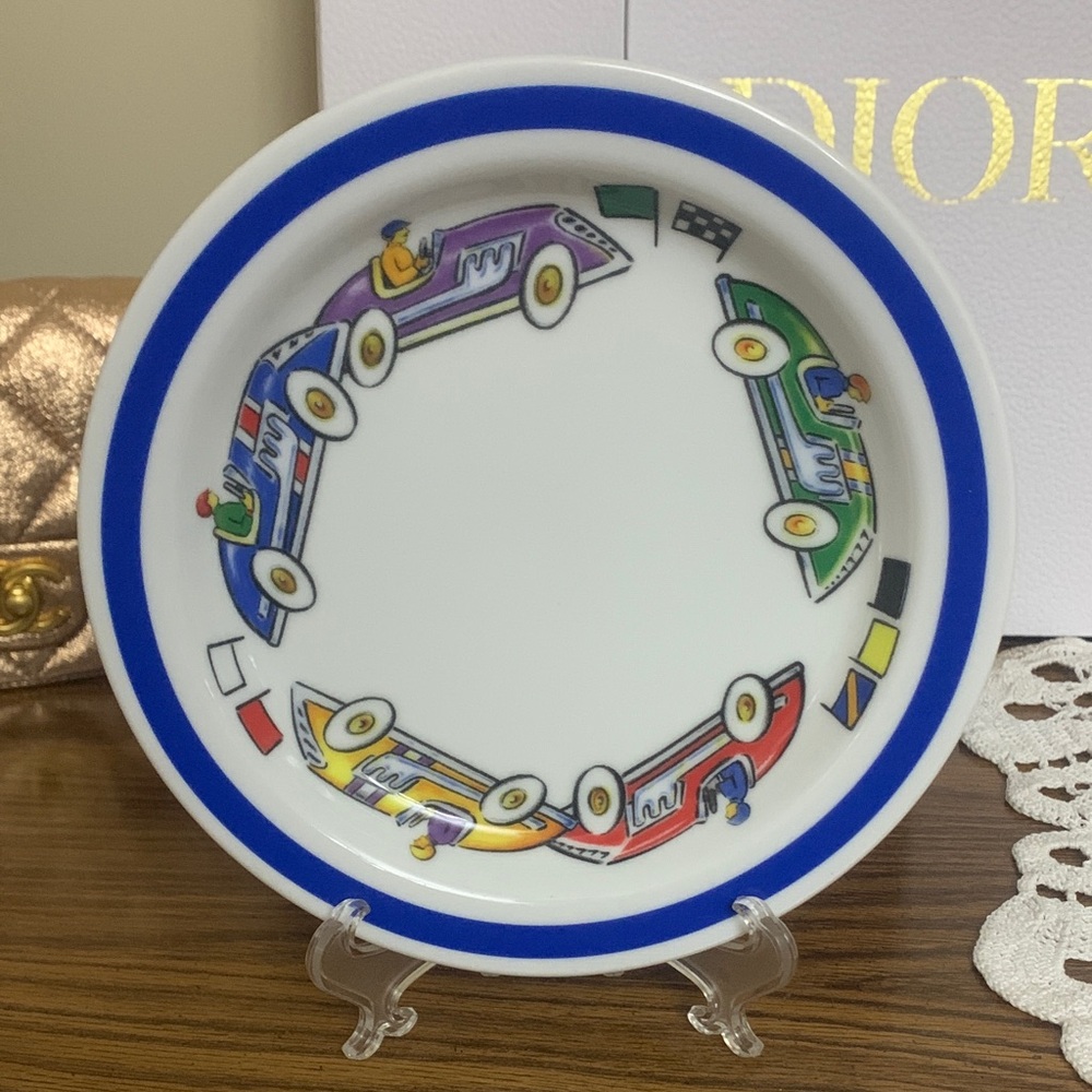 Tiffany & Co. Race Car Design Plate / dish 2002 rare